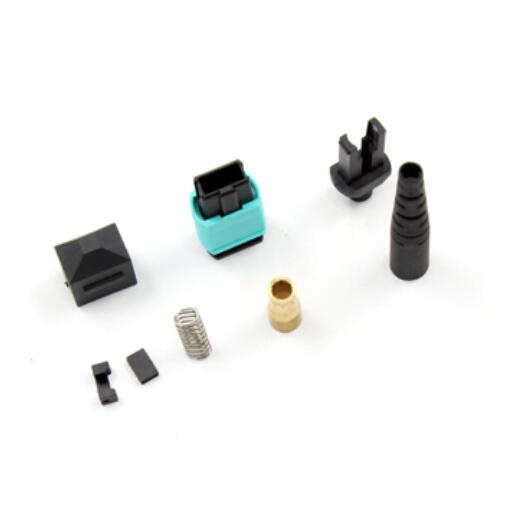 MPO Aqua Fiber Optic Connector for Round Cable