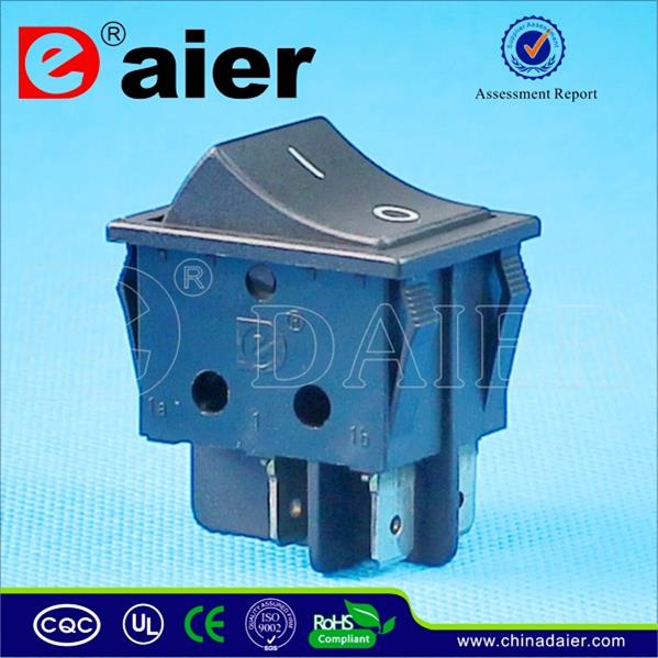 Plastic Balck Color Rocker Switch T120 Without Light