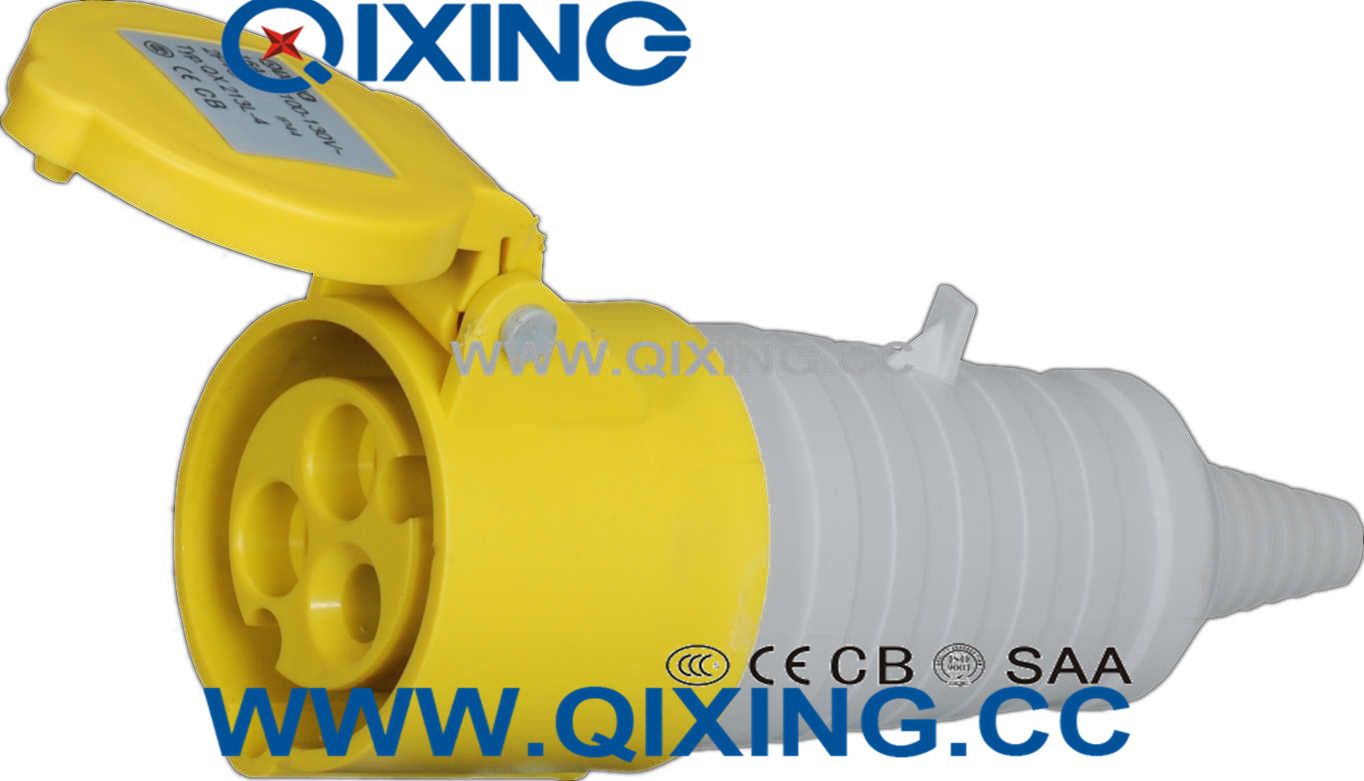 IP44 Cee Yellow/Gray Outdoor Plug Socket Connector