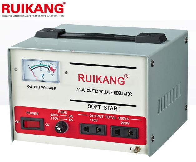 500va 100%Copper Coil Single Phase Servo Motor Voltage Stabilizer