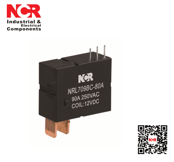 12V 80A Switching Capability Magnetic Latching Relay (NRL709BC-80A)