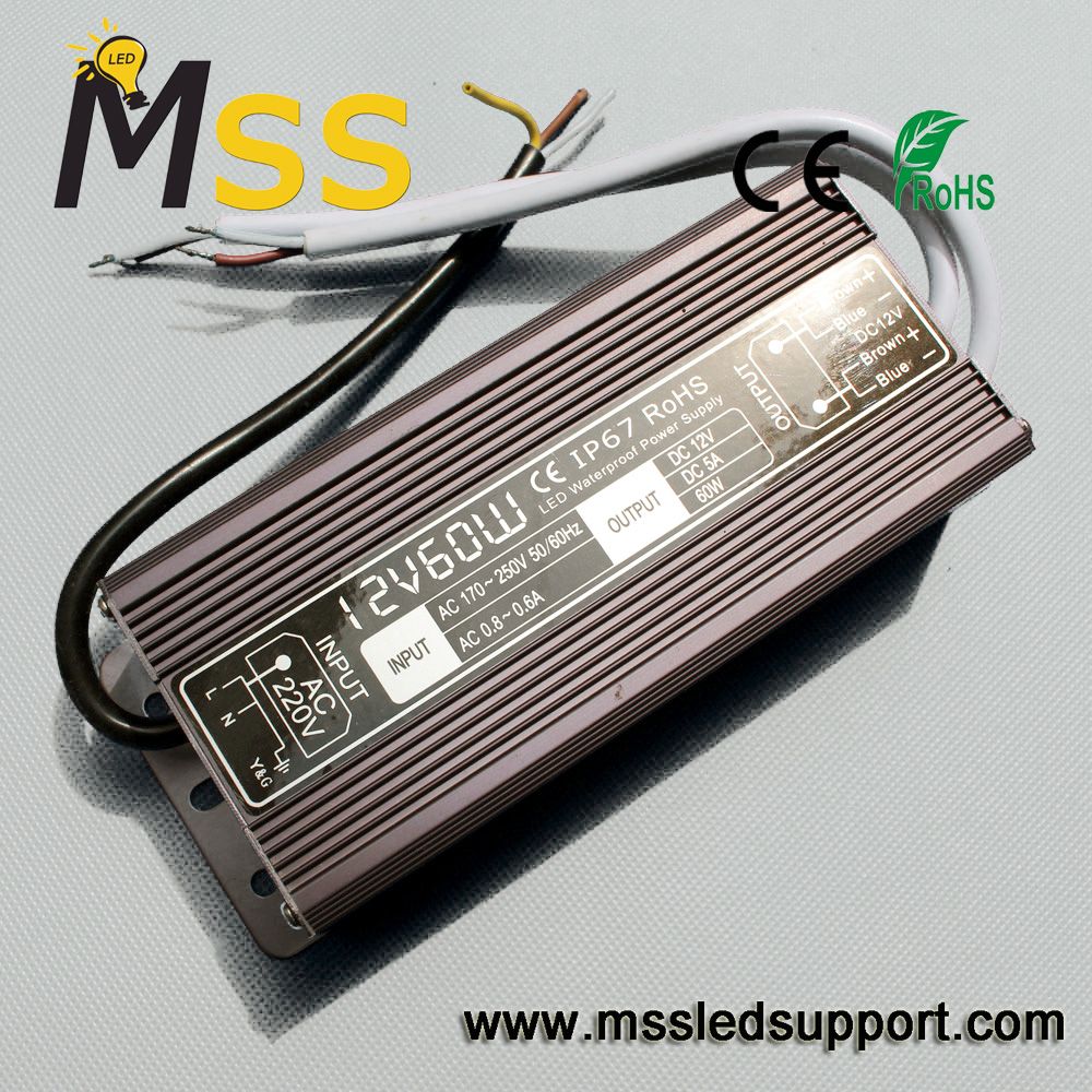 DC 12V 24V 60W Switching Mode Power Supply for LED Display