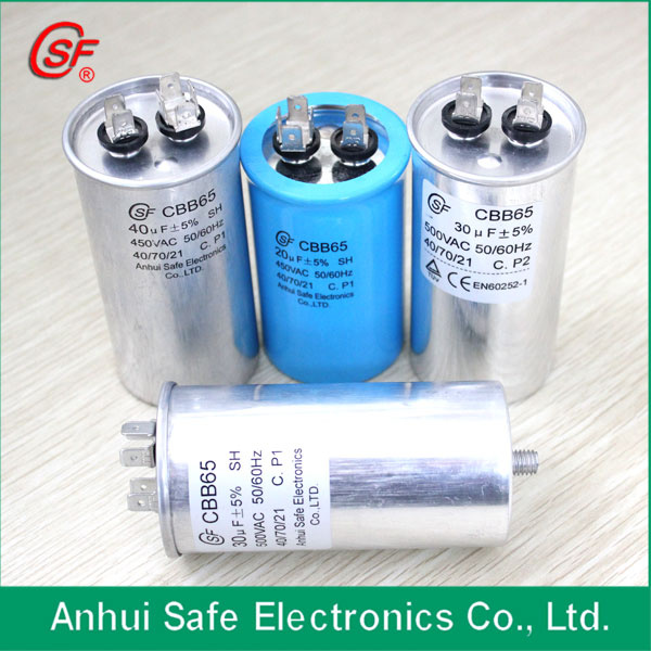 Hot Style Mini AC Dual Capacitor Cbb65 with Oval Shape