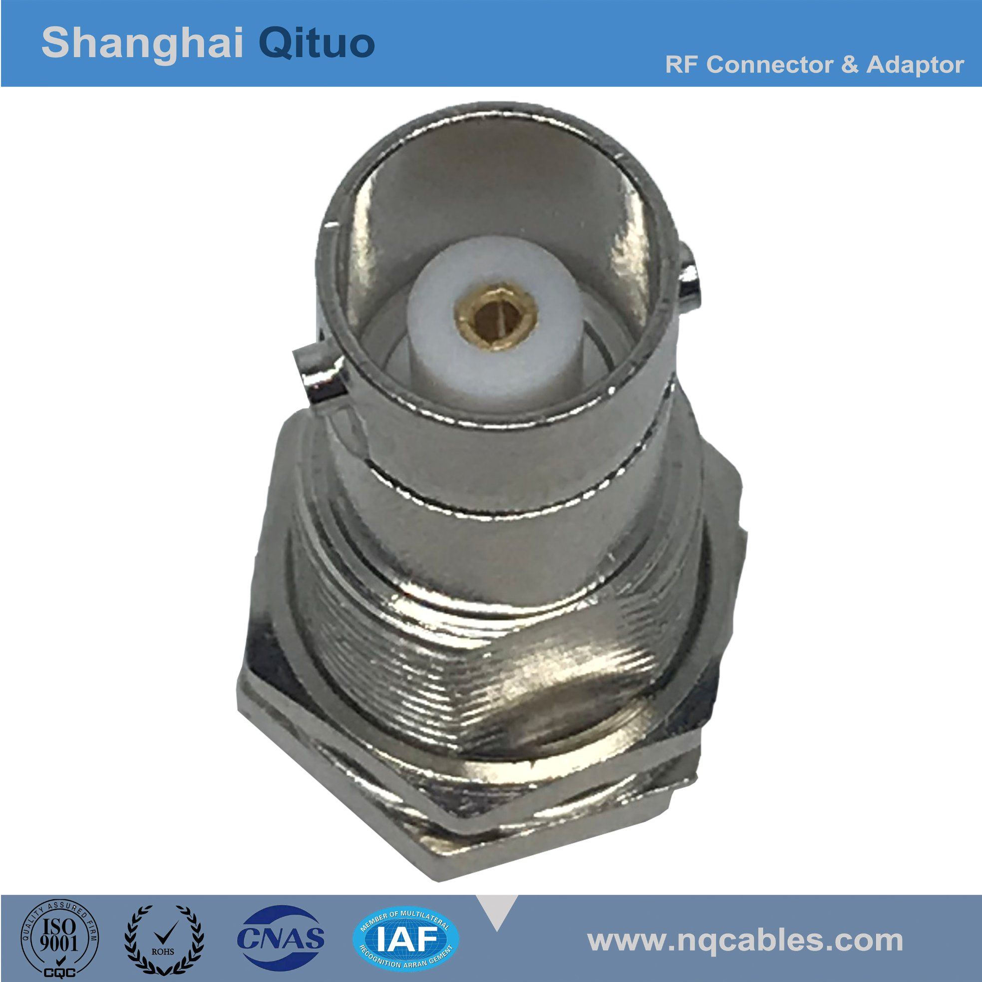 RF Connector BNC Straight Female Jack End-Tooth for Rg-316u, Rg-174u (BNC-KY3)
