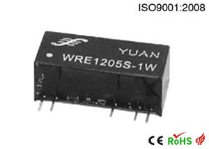 1W High Power Density, Regulated Dual Output DC/DC Converter Wre0512s-1W