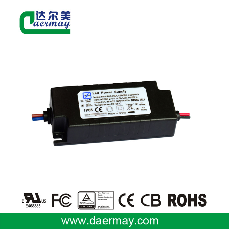 Outdoor LED Driver 30W 45V Waterproof IP65