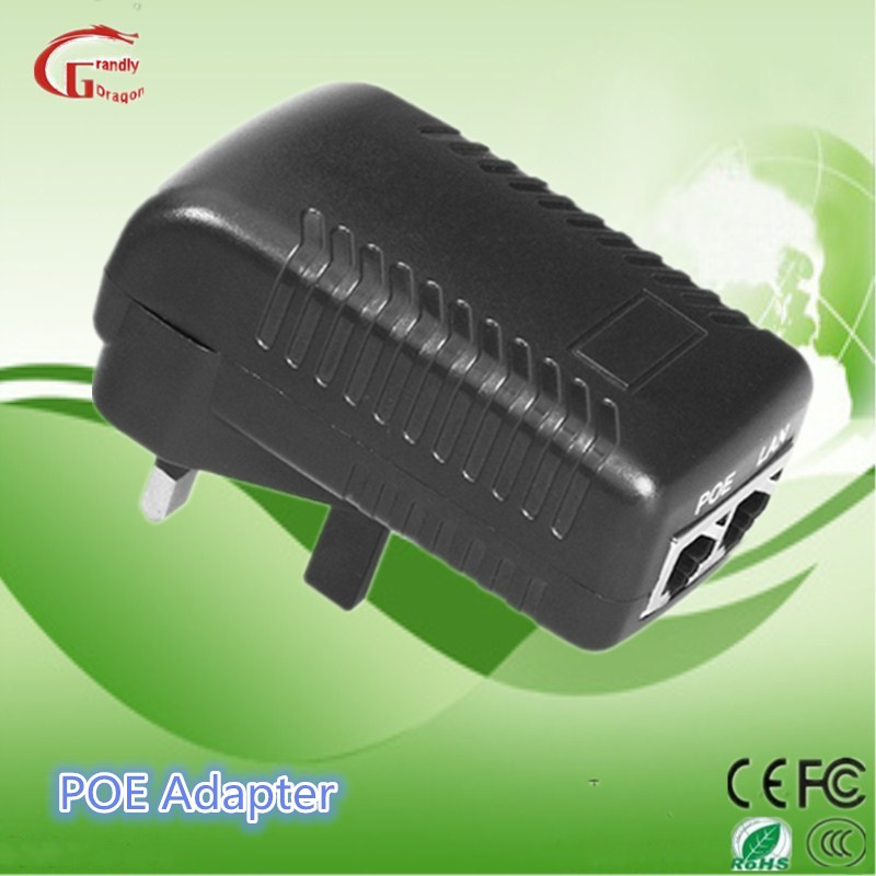 Ethernet Power 24V 1A Poe Injector Adapter with High Efficiency