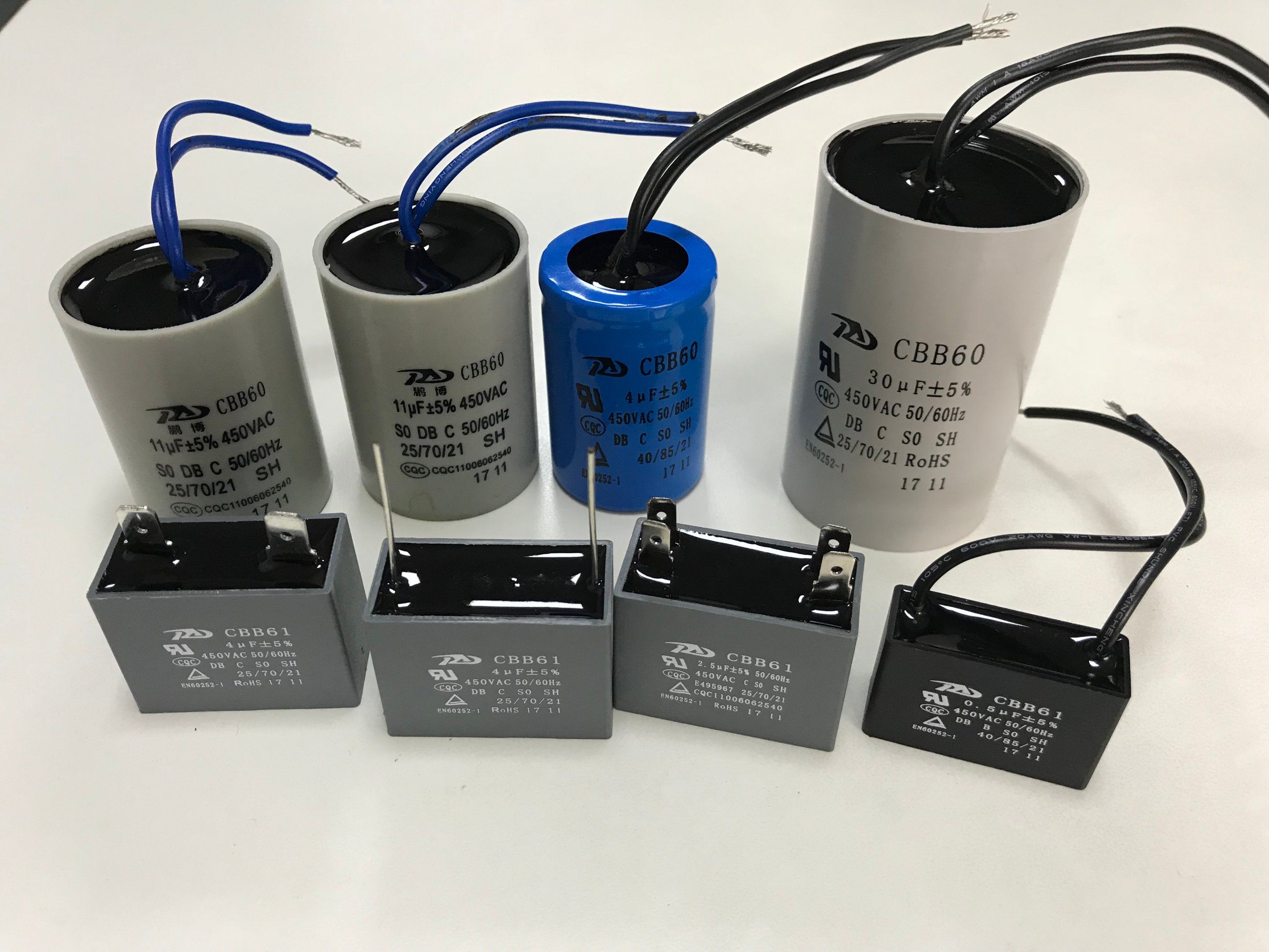 The Grinding Machine Speed Regulating Capacitor Qualifed by UL. TUV. CQC