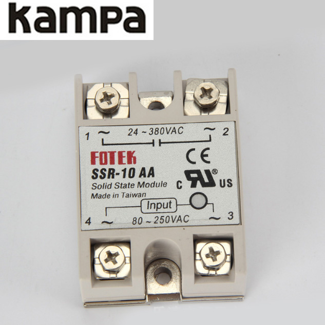 Foteck SSR 10AA Voltage Protector Solid State Power SSR Relay