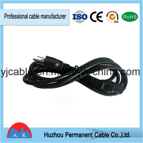 American Plug Extension Power Plug Cable 3 Pin Power Cord in High Quality