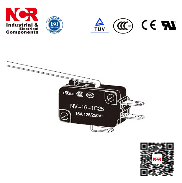 Reliable Basic Microswitch RoHS UL Long Hinge Lever V Omron