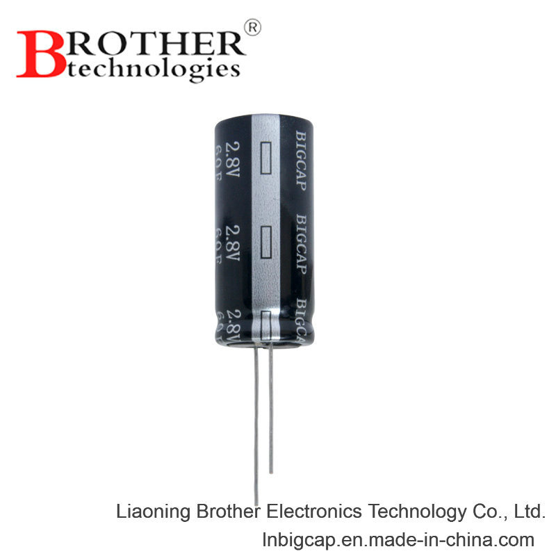 Radial Type 60f 2.7V Supercapacitor with High Temperature 85c