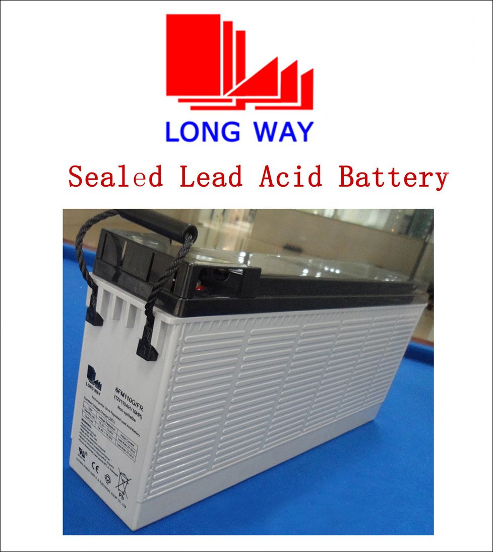 12V110ah Front Terminal Telecom System Sealed Lead-Acid Battery