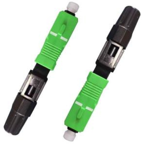 Sc APC Fast Fiber Optic Connector for Telecommunications Network FTTH