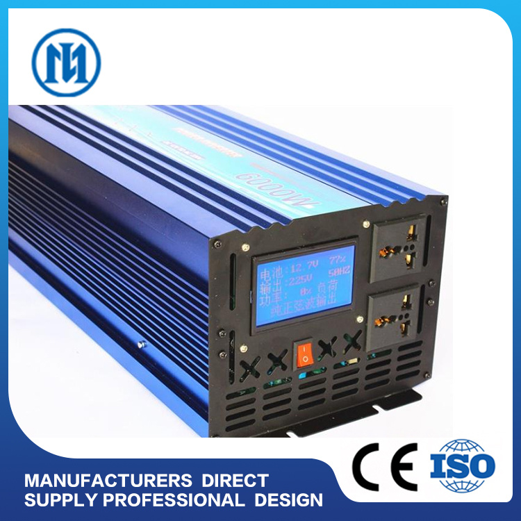 High Quality Power Inverter 1500W 2500W 12/24/48VDC Frequency Converter AC Smart Pure Sine Wave Reverse Polarity