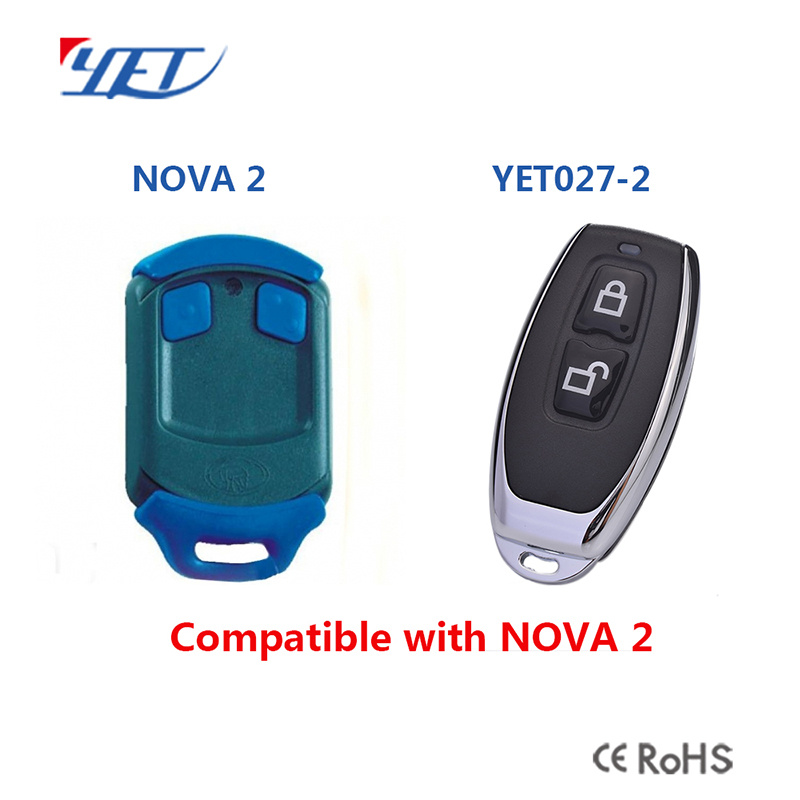 Replacement Remote for Nova Remote, Nova Garage Door Remote Control 433, 92MHz