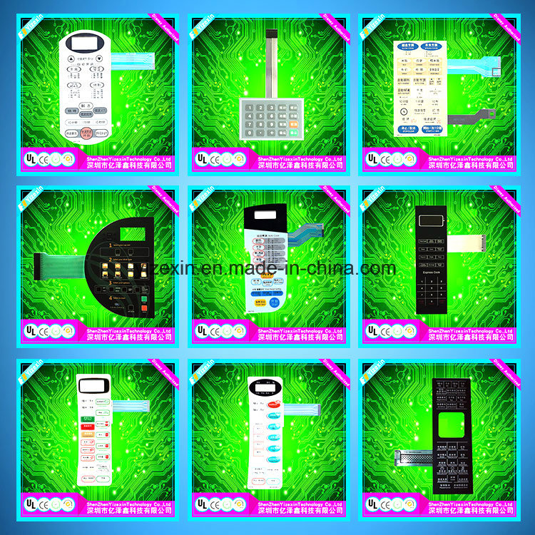 Single Silicone Rubber Button LED Lights Membrane Keboard