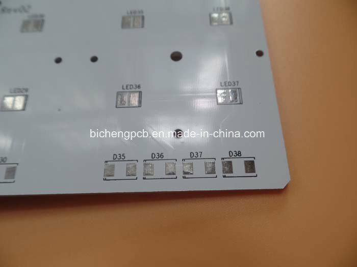 Aluminum PCB LED Circuit Board Single Sided White Mask
