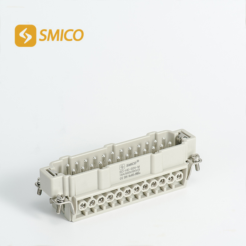 24pin Female Male Rectangular Heavy Duty Connector for Hot Runner