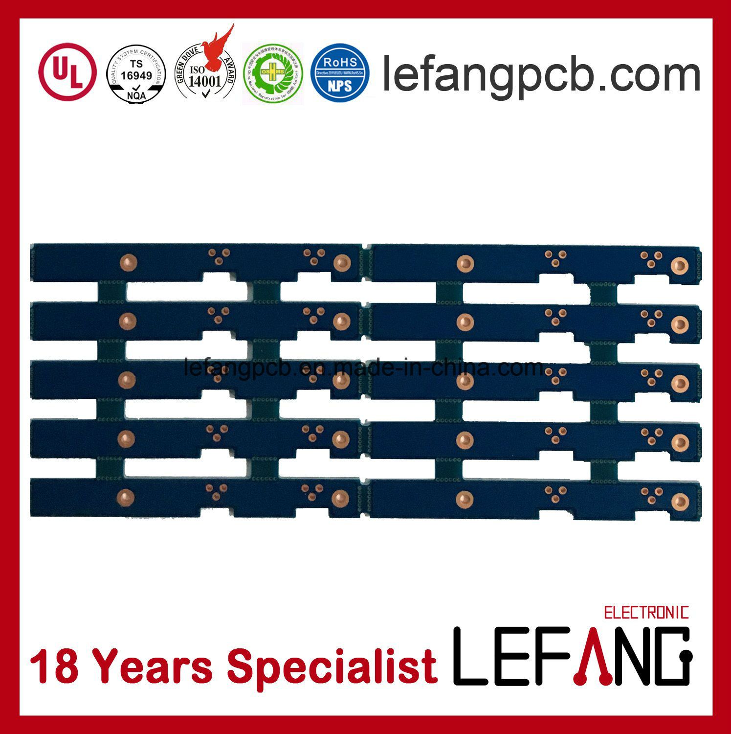 4layers Detection System Security PCB Circuit Board