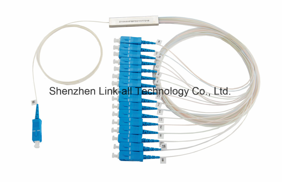 1X8 Fiber Optical Blockless PLC Splitter