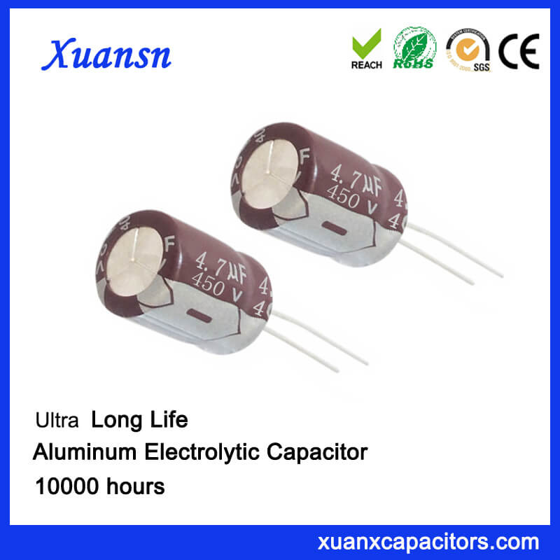 Radial 4.7 UF 450V Capacitor Electrolytic for LED Power Supply