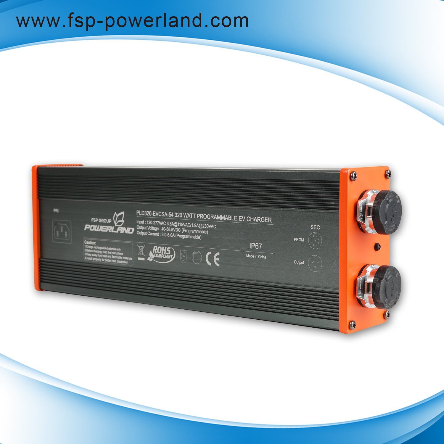 High Efficiency 320W 48V Programmable Charger