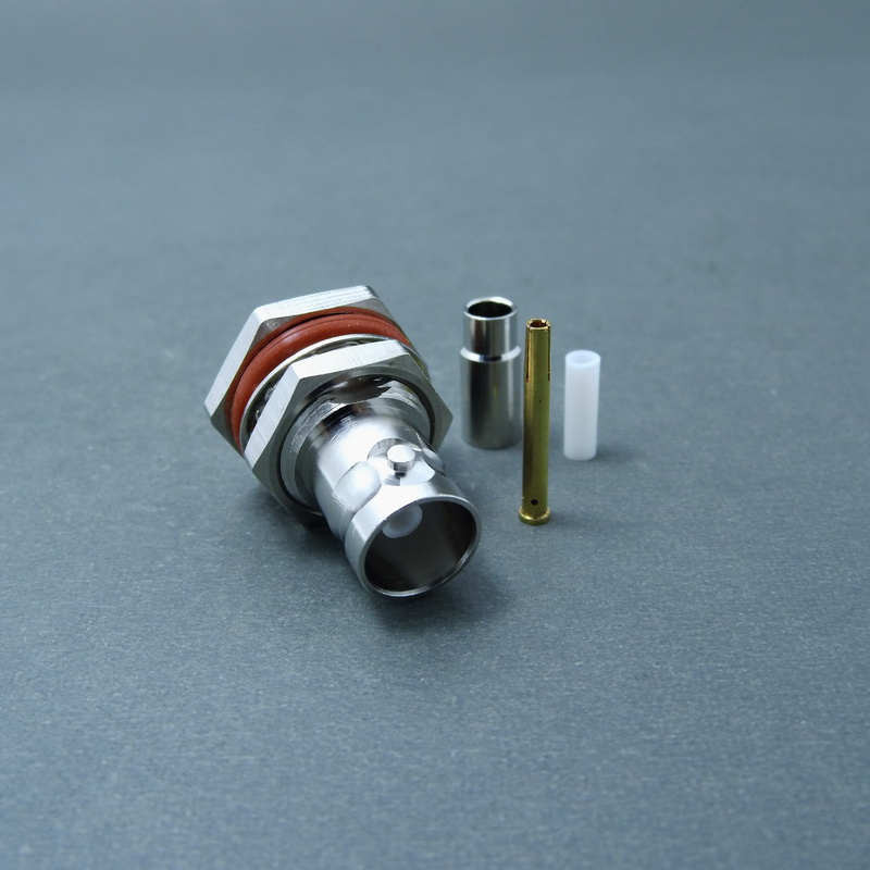 Female Crimp Bulkhead BNC Connector for 2c-Fb Cable