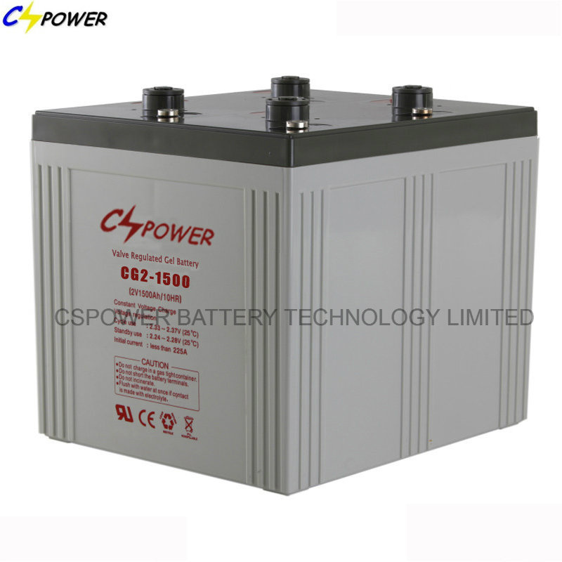 Cspower Solar Power Deep Cycle Gel Battery 2V 1500ah