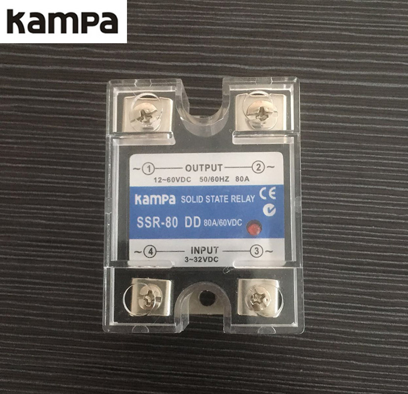 SSR 80dd 3-32VDC to 12-60VDC Single Phase Solid State Relay