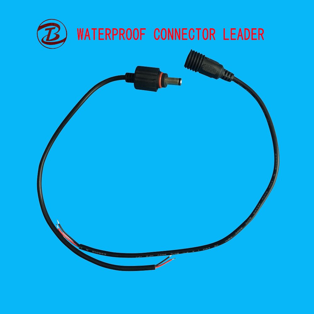 Plastic Tube 12V DC Connector with Screw Lock