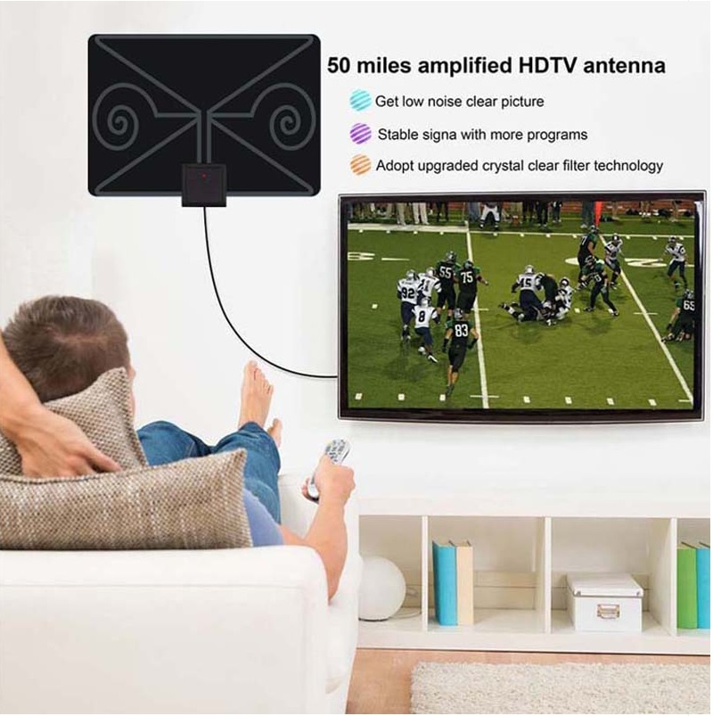 TV Antenna for Life Local Channels Broadcast for All Types of Home Smart Television - Never Pay Fees