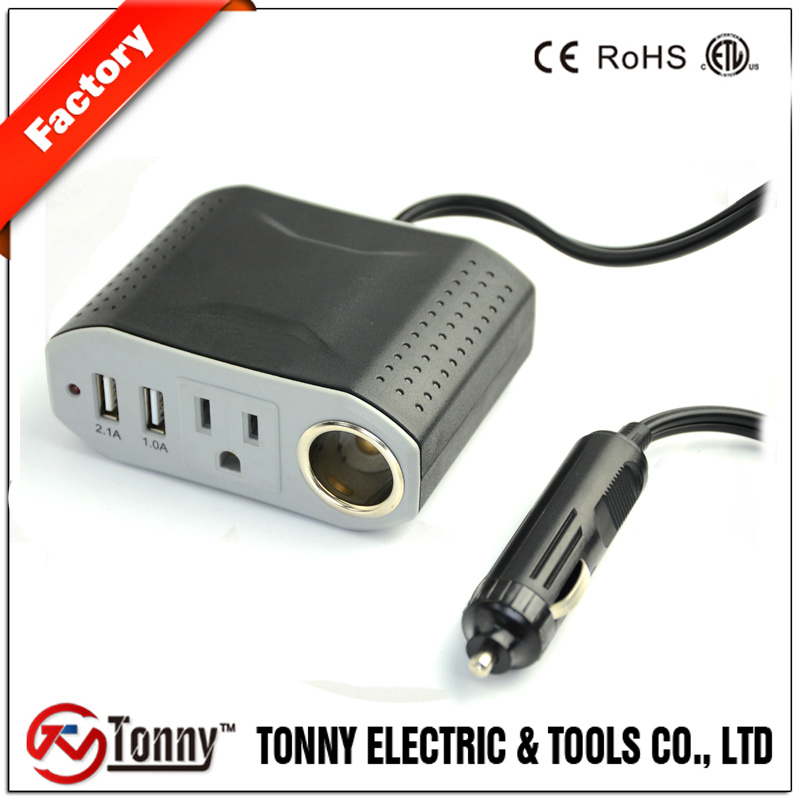 Modified Sine Wave 12V to 110V DC to AC Car Power Inverter 100W