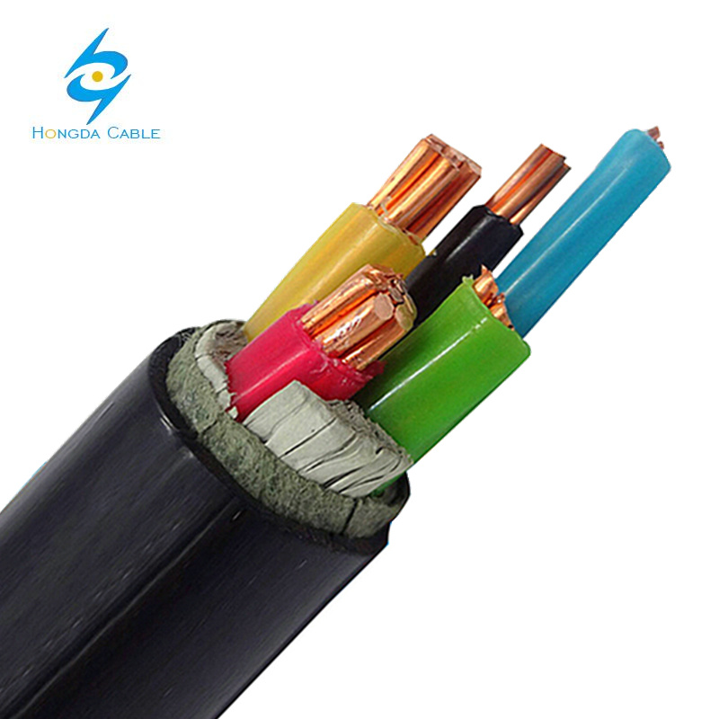 35mm 16mm 6mm 4mm PVC 5 Core Power Cable