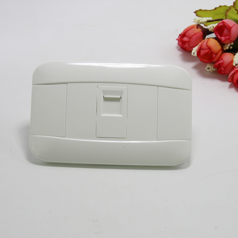 UK Standard White 1 Gang Tel Socket