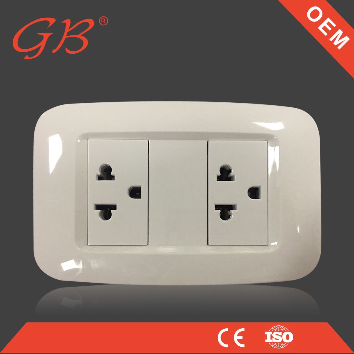 South American Standard Electrical Extension Wall Switch Socket