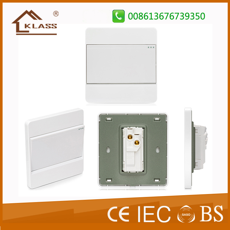 White PC BS Standard Single Gang 1 Way Switch