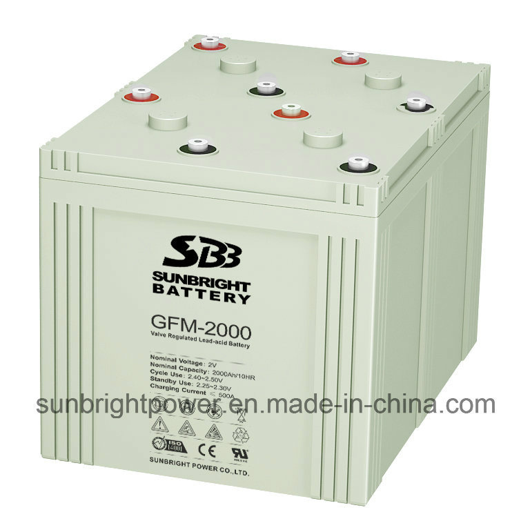SBB Brand 2V2000ah Deep Cycle AGM Telecom Battery