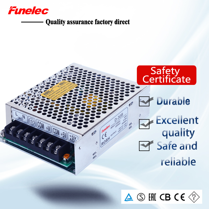 30W 24V 1A LED Driver, D-30 Constant Voltage Power Supply, Bi Switching Power Supply