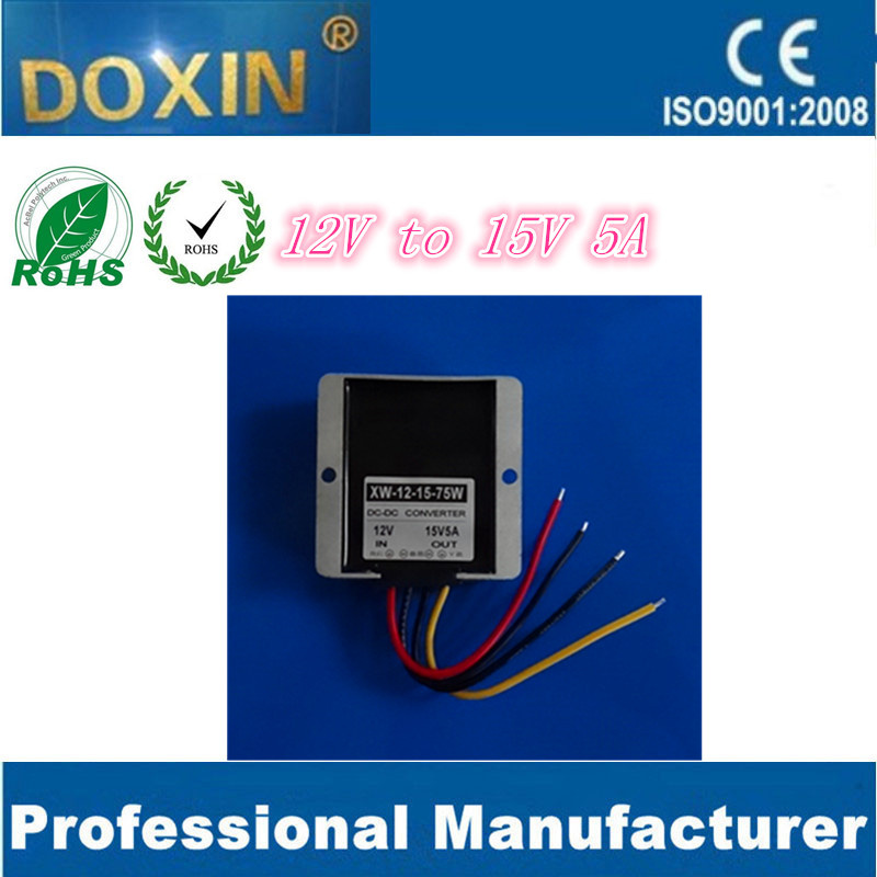12V to 15V Converter with Step up Regulator 5A 75W