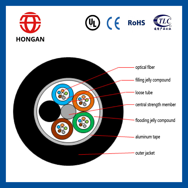 GYTA 96 Core Optical Fiber Cable for Telecommunication