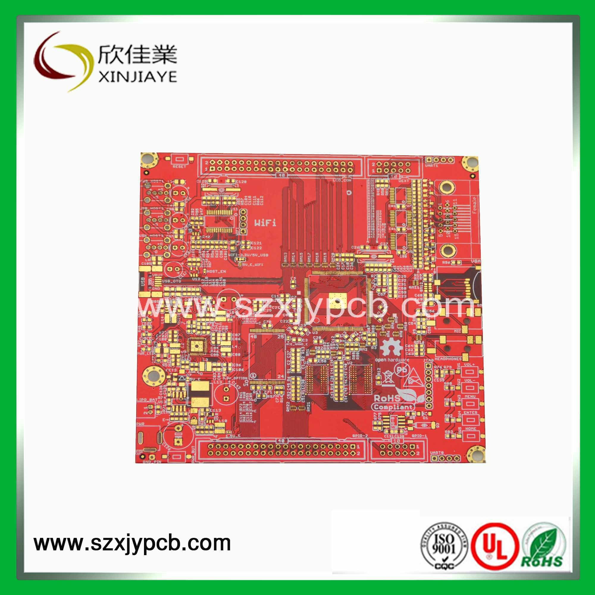 2 Layer Red Fr4 PCB Factory
