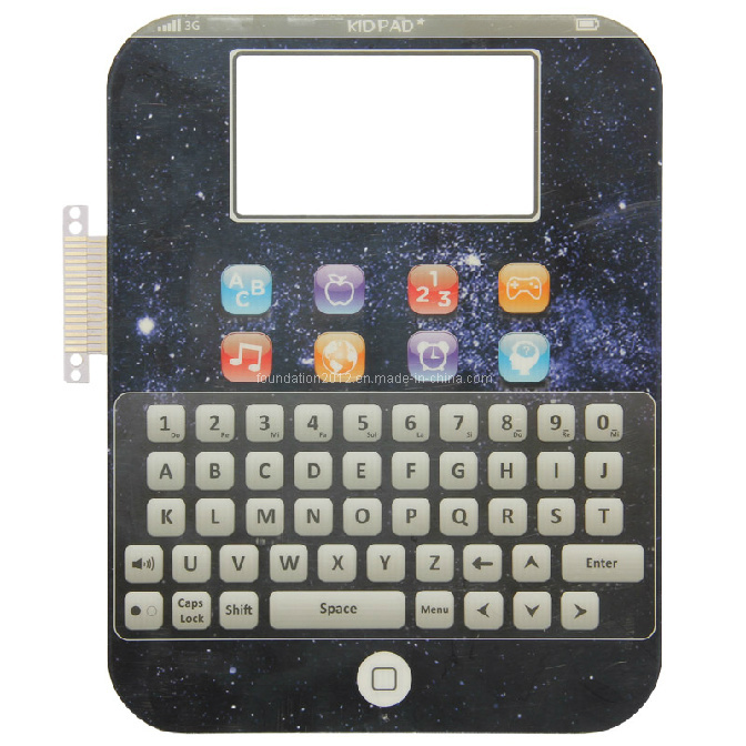 Flat Printed Circuit Graphic Overlay Control Keypad Membrane Switch