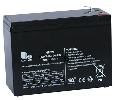12V9ah AGM Rechargeable Battery for Emergency Lighting
