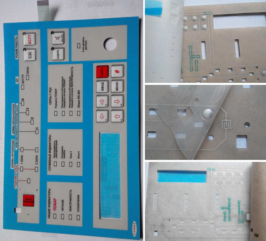 Customized Ukrain Market Membrane Keypad Switch with Polydome
