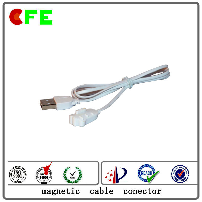 2017 New Product Customized 2pin Wearable Magentic Charger Connector