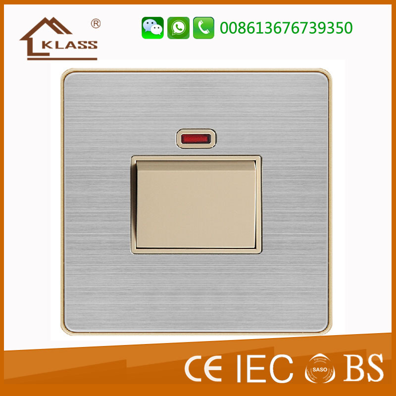 High Quality 20A D. P Wall Switch with Neon