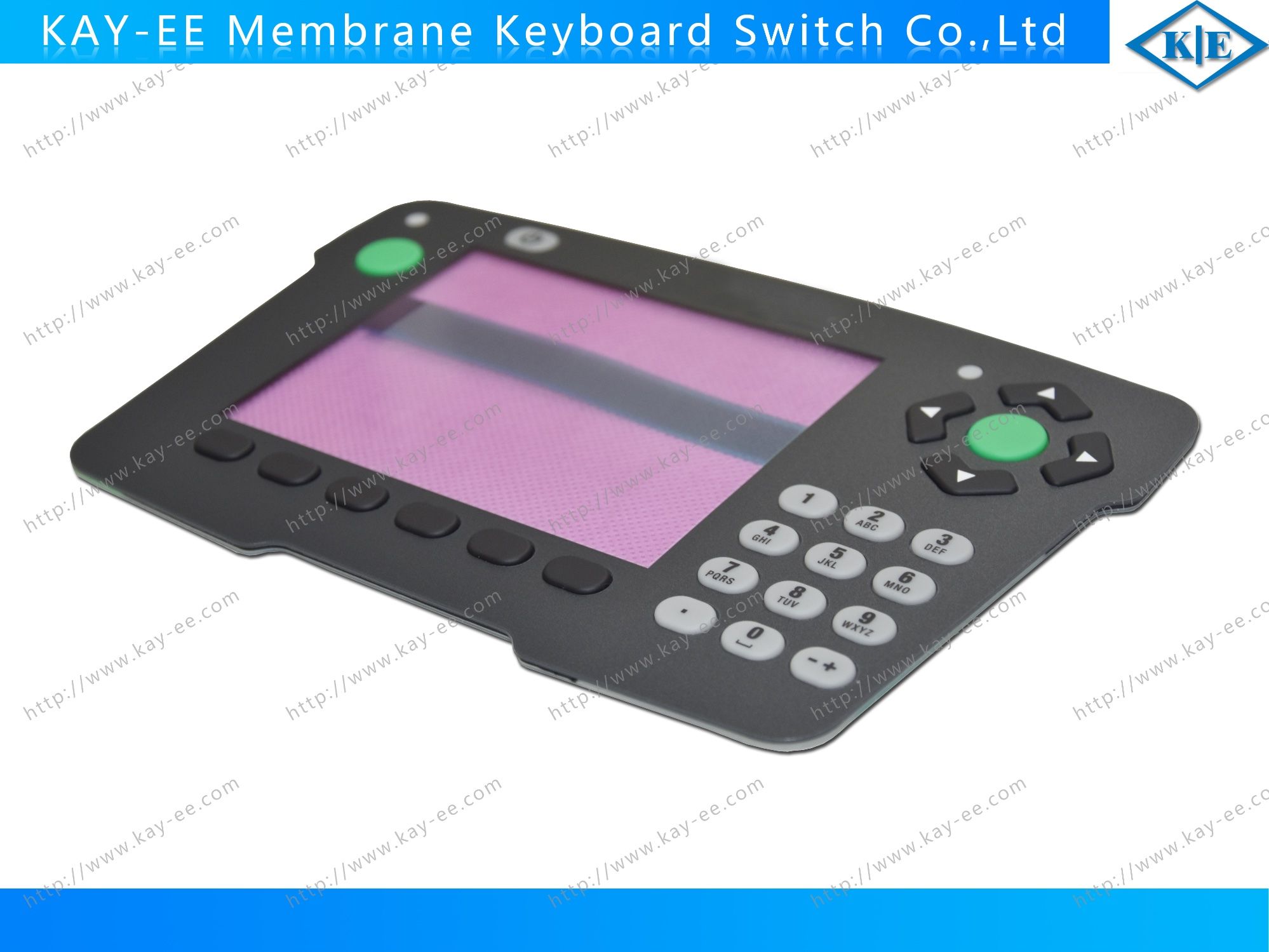 Push Button Rubber Keys Assembled with Membrane Keypad