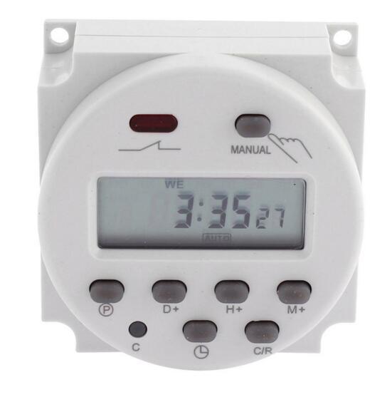 Cn101A LCD Digital Power Programmable Timer DC12V 16A Time Relay Switch Control for Electrical Equipments