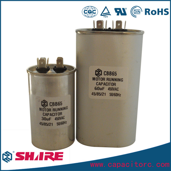 Household Appliance Single-Phase AC Motor Cbb65 Capacitor